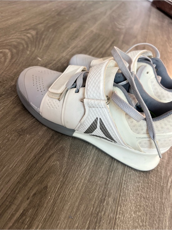 Reebok Shoes - Reebok White and Light Gray Women's lifter shoe